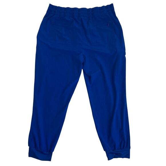 Chico’s Zenergy Woven Jogger Pant Imperial Blue Cargo Pockets Lightweight Casual - Picture 15 of 16